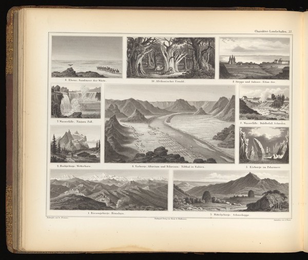 Atlas zu Alex. v. Humboldt's Kosmos : in zweiundvierzig Tafeln mit erläuterndem Texte / herausgegeben von Traugott Bromme.