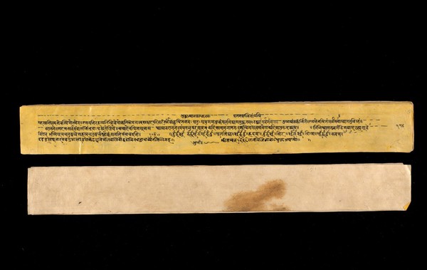 A copy of the tantric work Nihsvasatattvasamhita transcribed by Bauddhaesevita Vajracarya for Dr Paira Mall (1874 - 1957) in Katmandu, Nepal, c. 1912, from a palm-leaf manuscript.