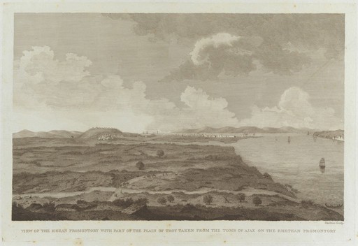 The site of the ancient Greek city of Sigeion, Anatolia (in Turkey). Engraving by W. Skelton.
