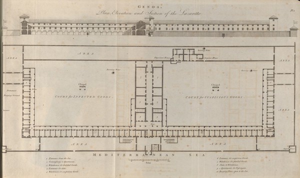 An account of the principal lazarettos in Europe; with various papers relative to the plague: together with further observations on some foreign prisons and hospitals; and additional remarks on the present state of those in Great Britain and Ireland / [John Howard].