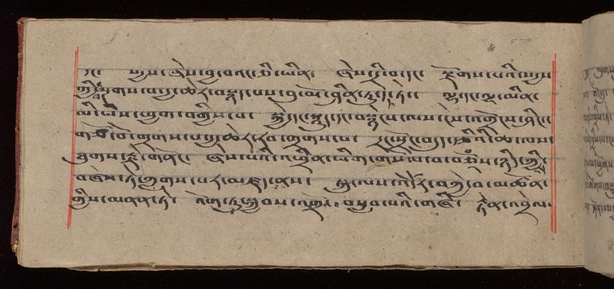 Wellcome Tibetan 69, folio 5 verso.