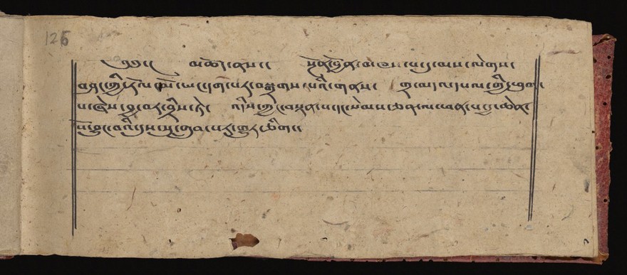 Wellcome Tibetan 69, folio 126 recto.