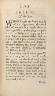 An essay on the incubus, or night-mare / [John Bond].