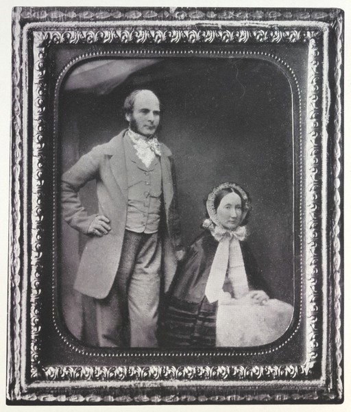 Francis Galton and his wife in early married life.