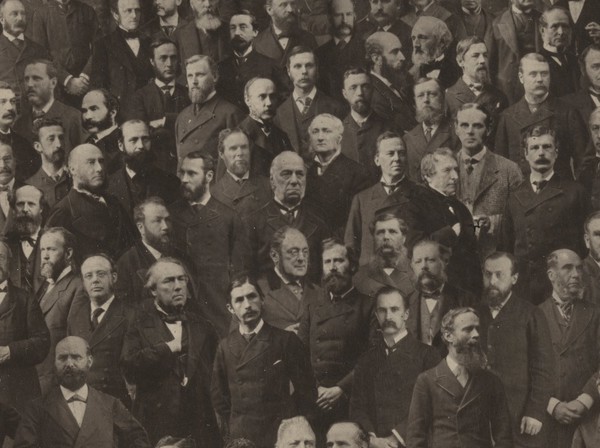 Members of the International Medical Congress, London, 1881. Photograph by Herbert R. Barraud, 1882.