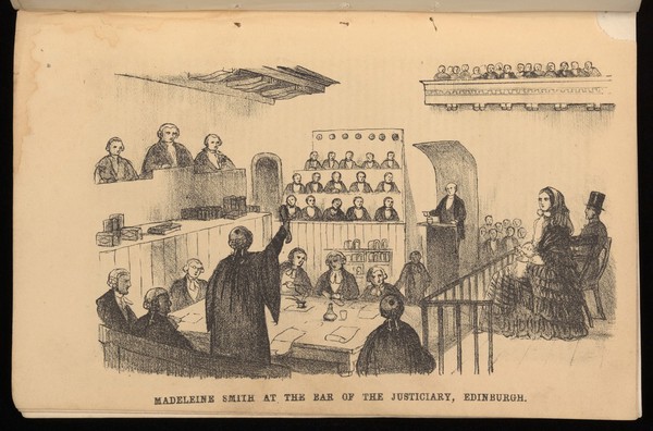 Full report, extracted from the "Times", of the extraordinary and interesting trial of Miss Madeleine Smith, of Glasgow, on the charge of poisoning by arsenic of her late lover, Emile L'Angelier, including the correspondence.