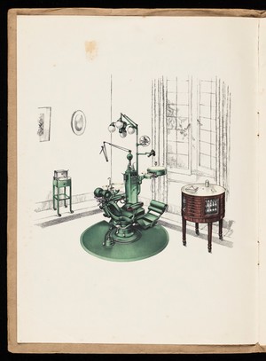 view 'Rathbone' dental unit. Manufacturer's catalogue, 1933.