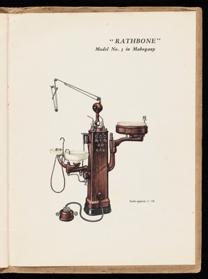 view 'Rathbone' dental unit. Manufacturer's catalogue, 1933.