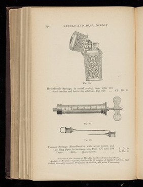 Hypodermic and Tumour Syringes.