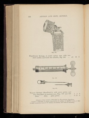 view Hypodermic and Tumour Syringes.