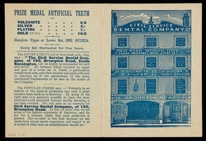 view Civil Service Dental Company Ltd., 1895?