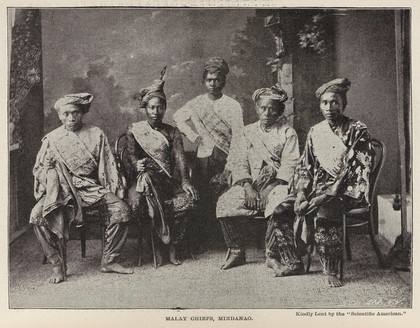 Malay Chiefs, Mindanao. The phrenological journal, 1899.