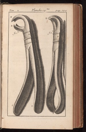 view Dental forceps, 18th century