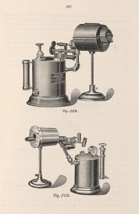 Gasoline furnace used in dentistry, 1903.