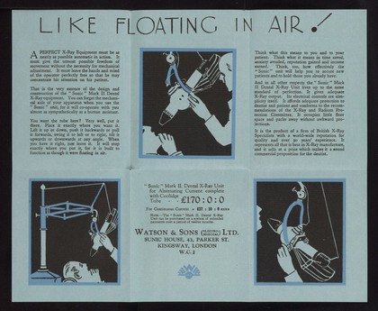 Like floating in air. Watson & Sons advert, 1927