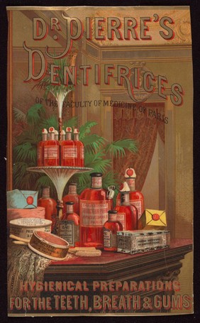 Dr. Pierre's dentifrices, 1885?