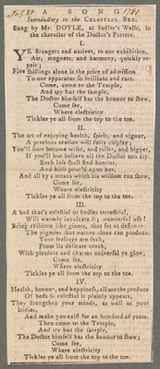 A Song to the Celestial Bed. Cutting dated July 28, 1781.