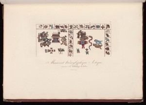 view Manuscrit hieroglyphique Azteque