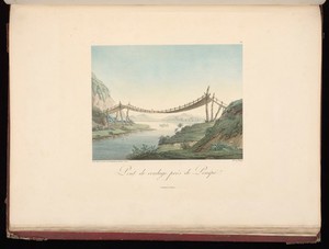 view Pont de cordage pres de Penipe