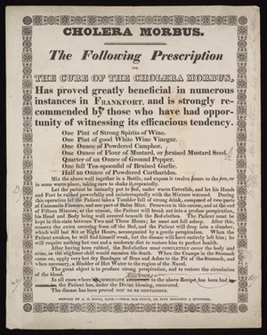 view Cholera Morbus prescription