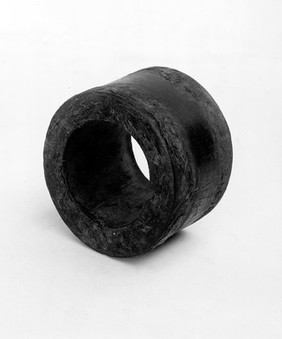 A leather ring used in artificial deformation