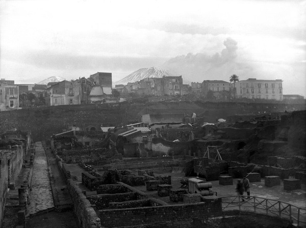 New excavations as Herculaneum, Naples, Italy