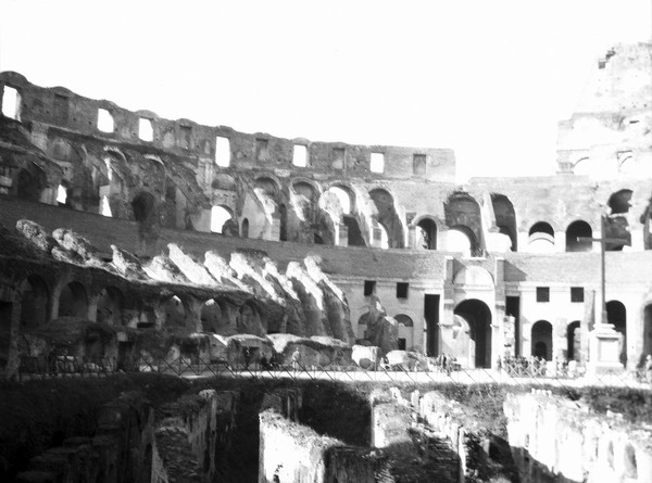 Interior view of the Coliseum, Rome, Italy