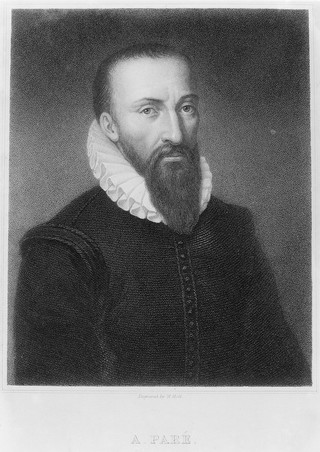 Portrait of Ambroise Pare [1510 - 1590], French surgeon