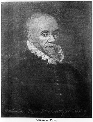 Portrait of Ambroise Pare [1510 - 1590], French surgeon