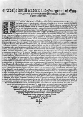 Verso of dedication "Compendiosa...anatomiae delineatio"