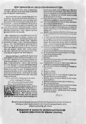 Colophon "Compendiosa...anatomiae delineatio",