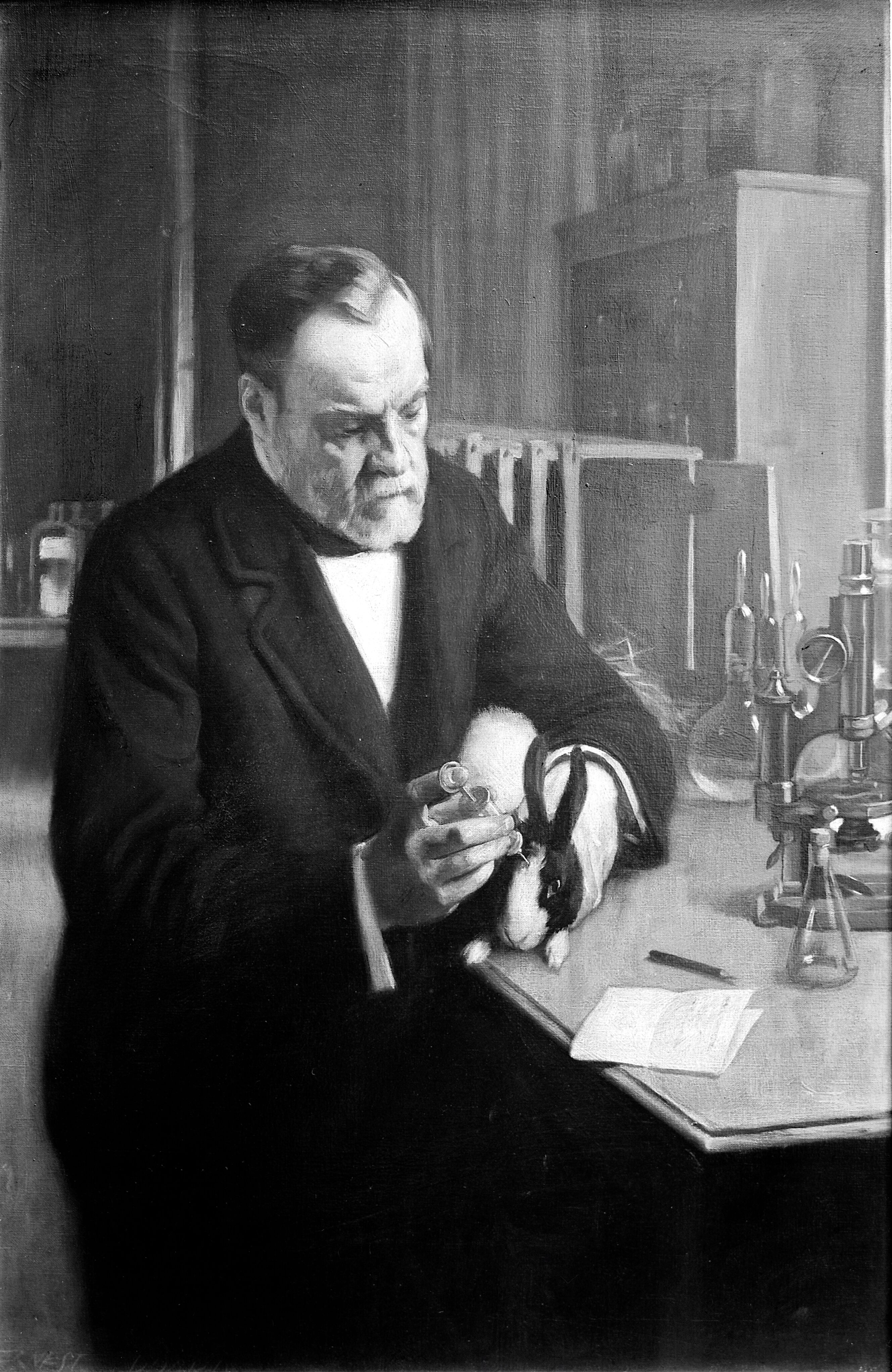 how to draw louis pasteur step by step 