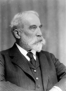 Portrait of Sir John MacAlister [1856 - 1925], Secretary and librarian of the Royal Society of Medicine, London.