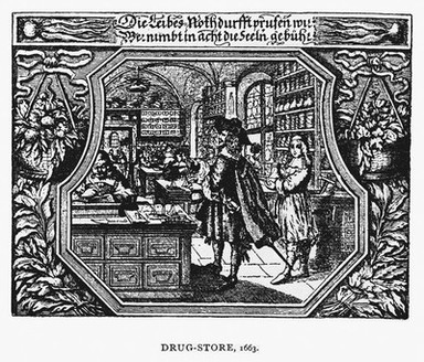 Pictorial history of ancient pharmacy : with sketches of early medical practice / translated from the German, and revised, with numerous additions, by William Netter.