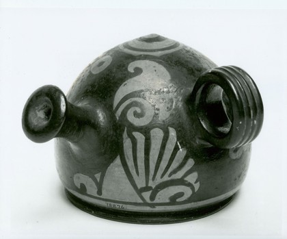 Roman biberon of black terracotta, South Italian or Greek