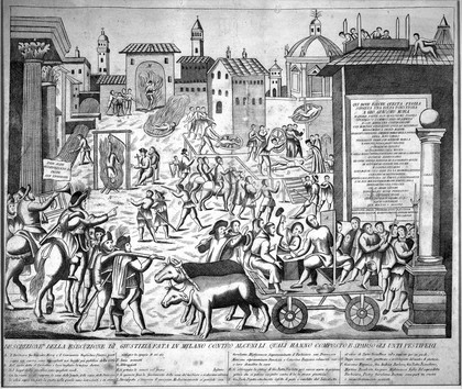 Torture during the plague epidemic at Milan, 1630.