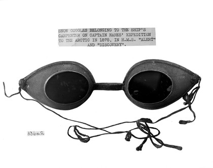 Snow goggles from Captain Nares expedition of 1875.