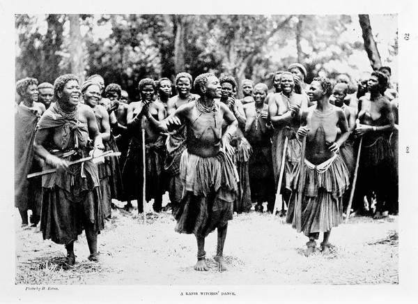 Kafir witches's dance, Africa