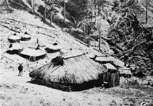 Siam, native village where natives smoke cigars