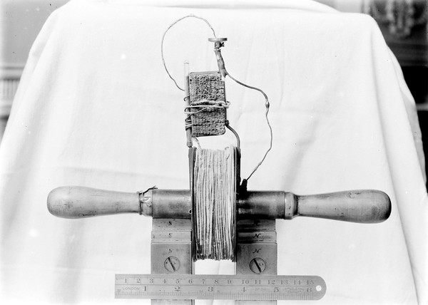 Faraday's magnetic sparking coil