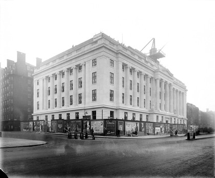 Wellcome research institute, view from ground exterior, 1932