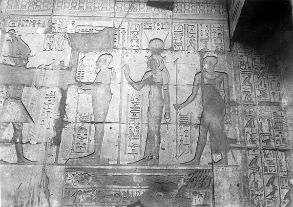 Egyptian Ptah wall carvings