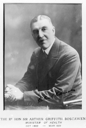 Portrait of Sir Arthur Griffith Boscawen, from a photograph
