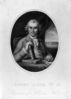 Portrait of James Lind, 1716-1794, Physician at Haslar