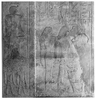 Egypt, The false door of the tomb of the physician of
