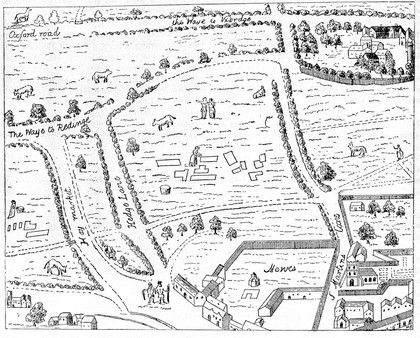 The site of Leicester Square, 1560 (?).