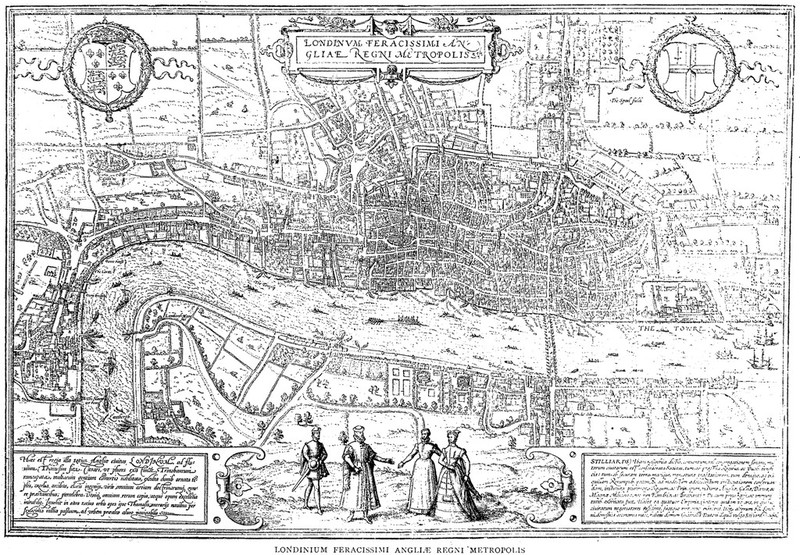 Plan Of London In The Middle Ages Wellcome Collection