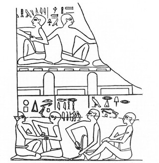 Egypt, Representation of anaesthesia produced by pressure.