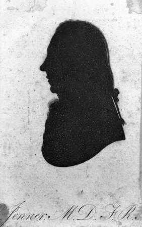 M0004455: Portait silhouette of Edward Jenner (1749-1823) / M0004456: Portrait of Edward Jenner (1749-1823)