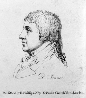 M0004455: Portait silhouette of Edward Jenner (1749-1823) / M0004456: Portrait of Edward Jenner (1749-1823)